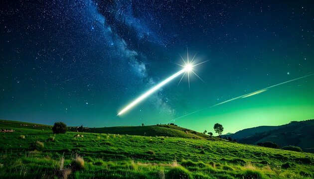 Representaci&oacute;n intensa de una estrella fugaz o un cuerpo celeste extremadamente brillante, en alusi&oacute;n a la Estrella de Bel&eacute;n.