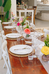 wedding table setting