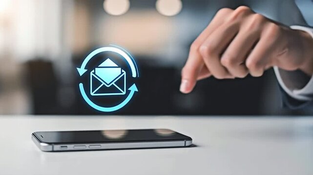 Receiving mail concept.