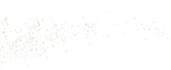 Ginger powder flying, isolated on white, clipping path, macro