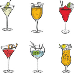 Editable Vector Juice Glass Mockup Elements for Packaging and Branding