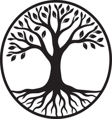 Elegant tree of life symbol, a timeless design