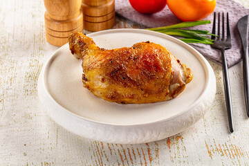 Roasted tasty hot chicken leg