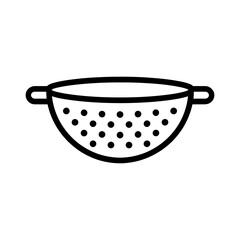 Strainer Icon on White Background Vector Art Illustration on white background. © MONI