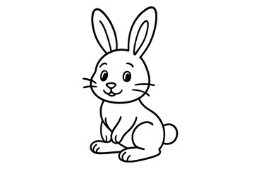 Black Outlines Design. only black outlines. Transparent background. Isolated layout.