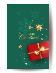Merry Christmas and Happy New Year background for Greeting cards with tree Branches christmas tree gold paper and gold stars. Merry Christmas vector text Calligraphic Lettering Vector illustration