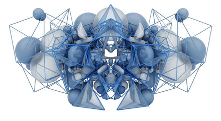 Abstract isolated on transparent background