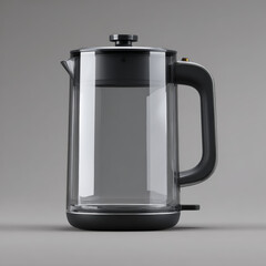 Obraz premium Glass electric kettle showing modern kitchen appliance design