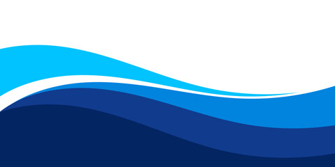 Obraz premium Blue Gradient Wave Background – Abstract Modern Fluid Design