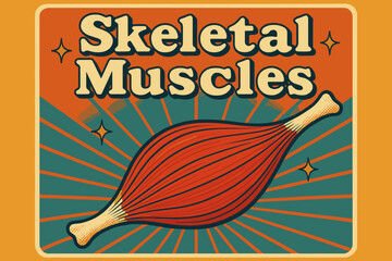 Fototapeta premium Retro Muscle Poster. Retro Poster ? 