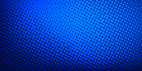 Dot blue pattern screen led light gradient texture background. Modern Trendy design in Vector Illustration