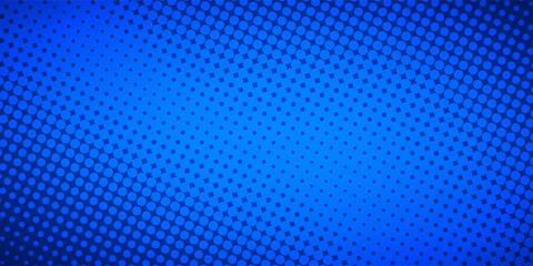 Dot blue pattern screen led light gradient texture background. Modern creative trendy design in vector illustration