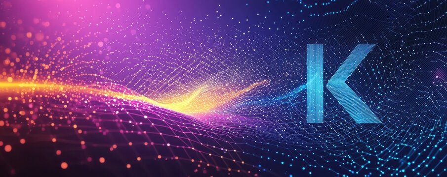 Abstract background with dynamic lines and light effects in vibrant colors - Powered by Adobe