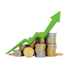 Chart isolated on transparent background