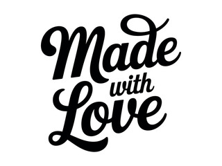 The phrase "Made with Love" is written in a script font.