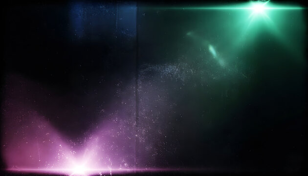 Vintage film light leak with colorful lens flare abstract background - Powered by Adobe