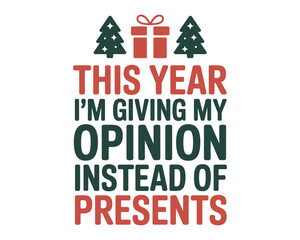 This year, I'm giving my opinion instead of presents, with festive holiday trees and a gift.