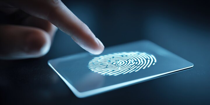 Fingerprint scanning on a modern device highlighting biometric security features and user authentication process