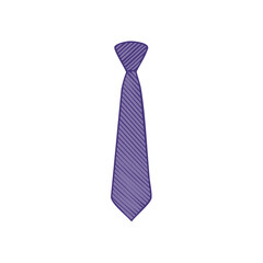 Purple striped necktie illustration formal business fashion accessory