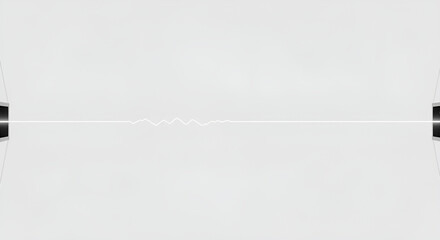 Abstract representation of an audio frequency spectrum on a modern white background