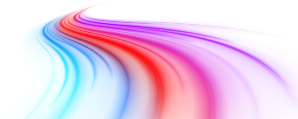 Futuristic perspective with motion blur, sparkling effects, and electric transport flow.