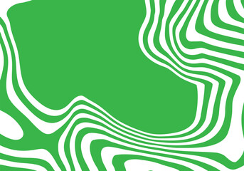 Retro abstract background featuring organic white and saturated green flowing waves, perfect for contemporary design. Eps 10