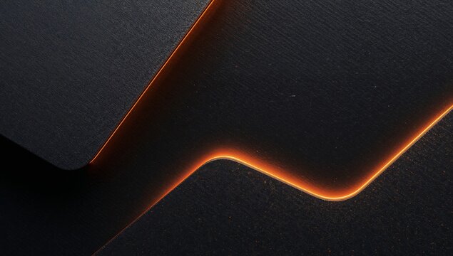 Geometric Interplay. Dark Textures with Luminous Outlines, Shaping Abstract Forms.