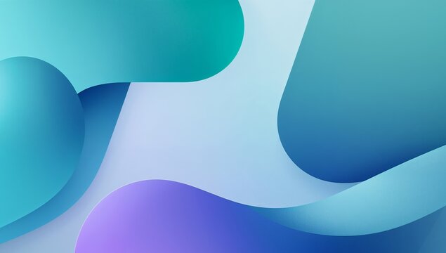 Serene Curves. An Abstract Composition of Overlapping Forms, Hues and Subtle Textures.