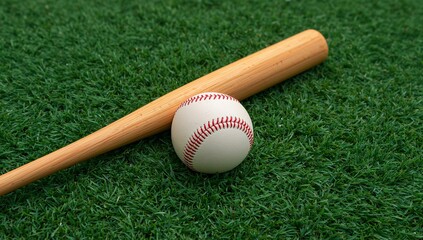 Simple Arrangement with Sphere and Cylinder on Green Field, Still Life.