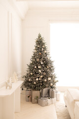 christmas tree and gifts