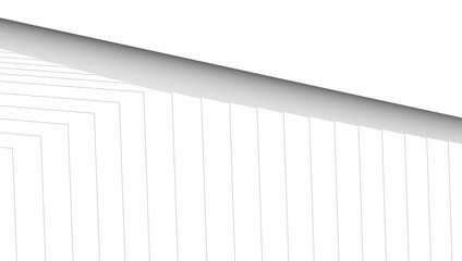 Obraz premium architecture geometric background, abstract lines 3d