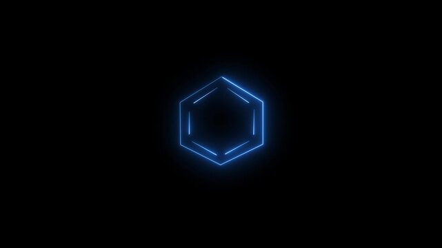 Abstract neon Hud knowledge ability business gear benzin icon Glowing neon line concept. Glowing "PROJECT MANAGEMENT" button in German on a futuristic, abstract wave technology on black background.