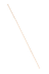 White Drinking Straw on White Background