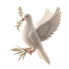Fototapeta premium 3D Dove of Peace — Christian Holiday Symbol