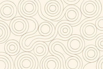 Circle geometric vector trails connected illustration circles concentric forming organic layout