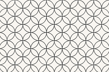 Fototapeta premium Repeating geometry pattern motifs interlocking surface forming elegant vector rhythm illustration botanical