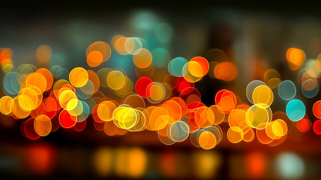 colorful bokeh lights