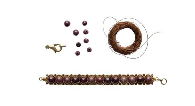 Craft stunning handmade jewelry with elegant gemstone beads, clasps, and professional quality beading wire for exquisite DIY projects.