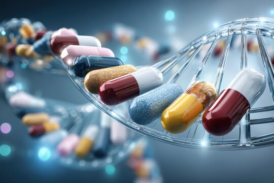 Advancements in biotechnology featuring capsules integrated with DNA structure