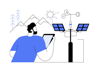 Fototapeta na wymiar Light sensor isolated cartoon vector illustrations.