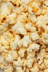 Macro texture of fried popcorn