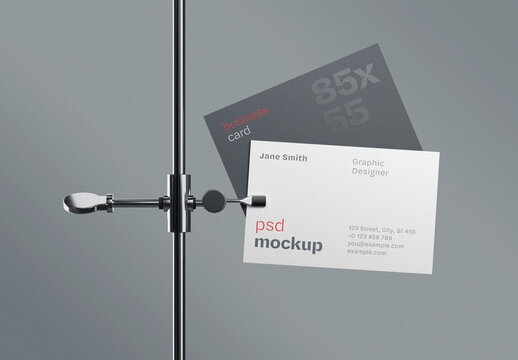 Professional Business Card Mockup for Branding and Identity Design