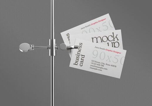 Professional Business Card Mockup for Branding and Identity Design