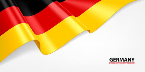 Germany flag. Germany national flag on a white background. National flag background design.