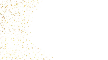 Golden abstract sparkle particle on transparent background