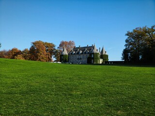 Chateau de la Hulpe is one of the most beautiful places to walk in Belgium.