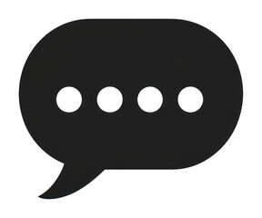 Fototapeta premium PNG Communication symbol black icon.