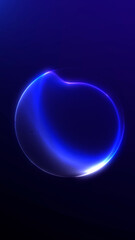 Vertical purple gradient sphere with glowing plasma light and smooth abstract surface. Futuristic luminous orb art with elegant soft shine and vivid color contrast.
