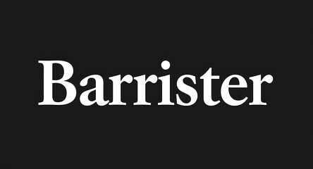 Professional Barrister delivering expert legal counsel with authority and confidence in court