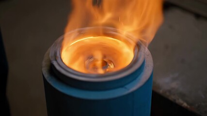 Medium shot focusing on ceramic crucible design assessment highlighting durability and thermal resistance in extreme furnace conditions